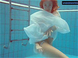 redhead Diana torrid and nasty in a white sundress
